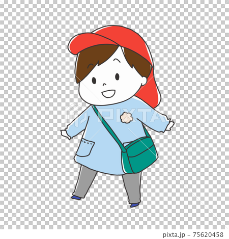 幼兒園男孩穿煙霧 75620458