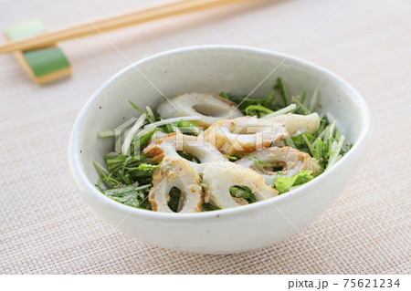 水菜とちくわの胡麻マヨネーズ和え 水菜とちくわの胡麻マヨネーズ和え 75621234
