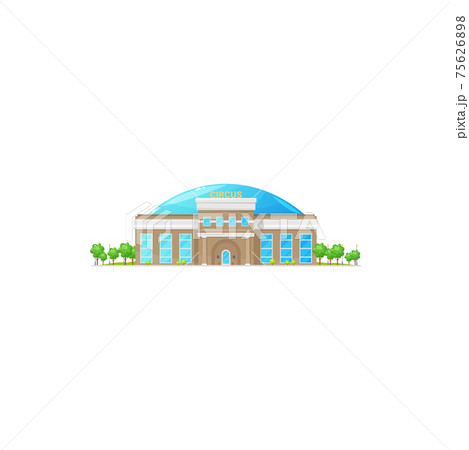 Chapiteau circus old cirque cartoon building icon 75626898