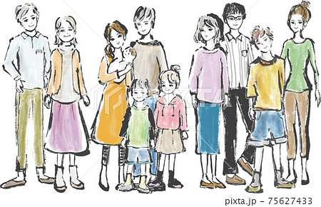 いろいろな世代の人々 セット 集合 いろいろな世代の人々 セット 集合 75627433