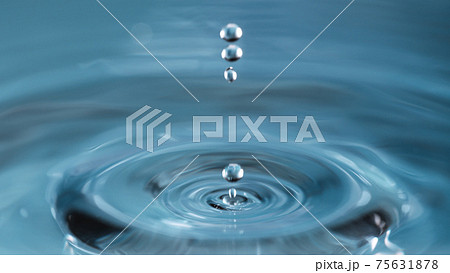 Blue water drop Blue water drop 75631878