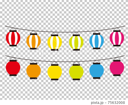 矢量插圖集的彩燈 矢量插圖集的彩燈 75632008