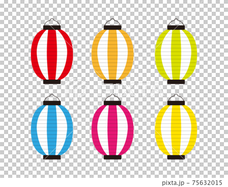 矢量插圖集的彩燈 矢量插圖集的彩燈 75632015
