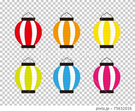Vector illustration set of colorful lanterns Vector illustration set of colorful lanterns 75632016