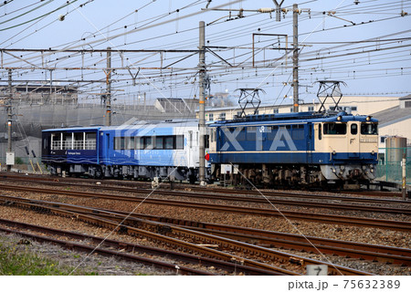 EF651132の牽くJR四国藍よしのがわトロッコ車両 75632389