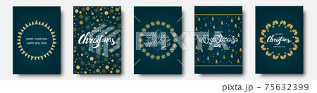 Christmas card with xmas elements and decorations. Christmas card with xmas elements and decorations. 75632399