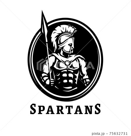 Spartan warrior in armor. Symbol, logo. Vector illustration. Spartan warrior in armor. Symbol, logo. Vector illustration. 75632731