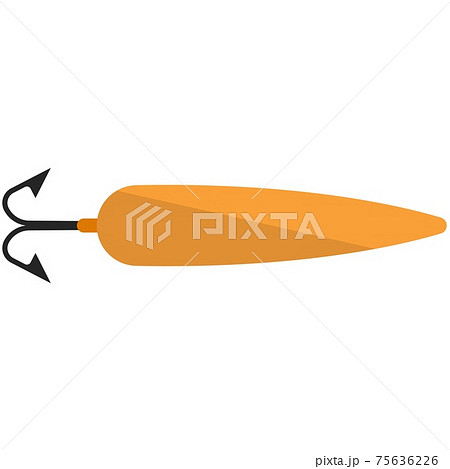 Vector fish bait icon isolated on white background 75636226