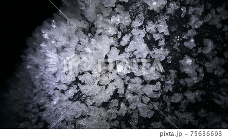 Macro photography of frozen ice. Macro photography of frozen ice. 75636693