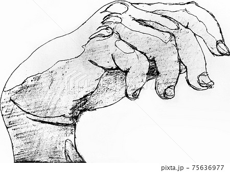 右手のクロッキー 75636977