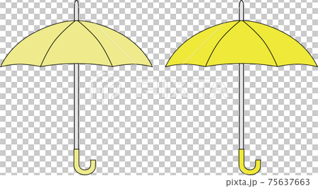 Yellow umbrella 75637663