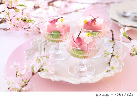 さくら豆腐　おうちでお花見 75637825