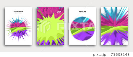 Multi-colored book cover page design, creative abstract background. 75638143