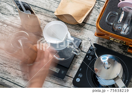 珈琲豆　コーヒー器具　手動ミル　コーヒー豆を挽く 75638219