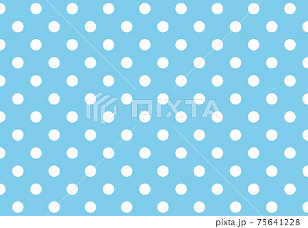 ドット　水玉　ブルー 75641228