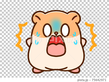 Amazing hamster illustration material 75642971
