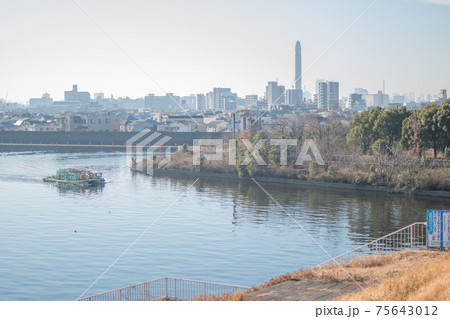 新岩淵水門付近から／東京都北区志茂 75643012