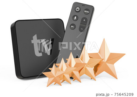 Customer rating of digital media player. 3D rendering 75645209
