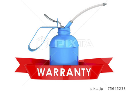 Oil can warranty concept. 3D rendering Oil can warranty concept. 3D rendering 75645233