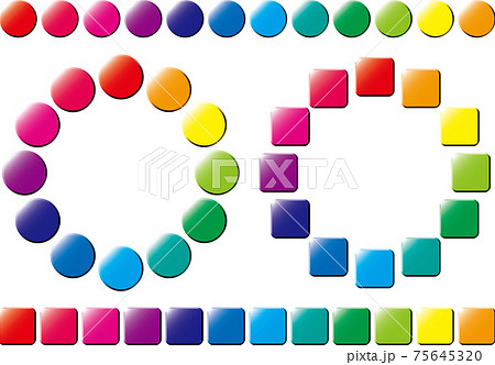 カラーチャートのイラスト素材 75645320