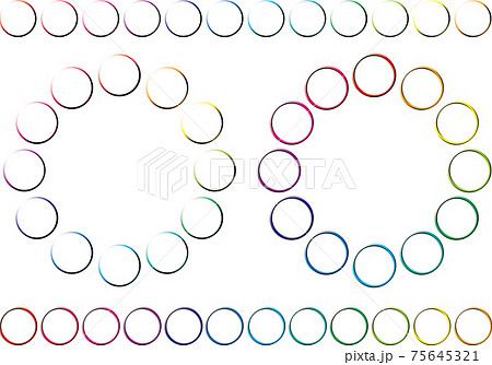 カラーチャートのイラスト素材 75645321