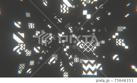 サイバー 幾何学模様 アブストラクト [別Verあり] 75646351