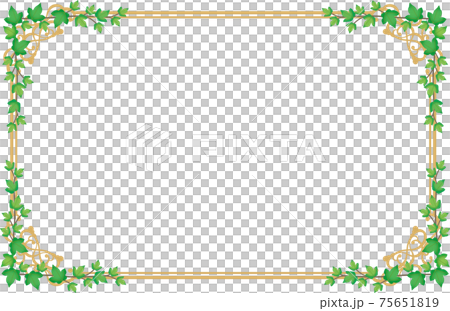 グリーンのフレーム枠 75651819