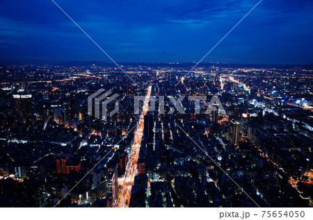 ナイトシーン 夕映 夜景 75654050