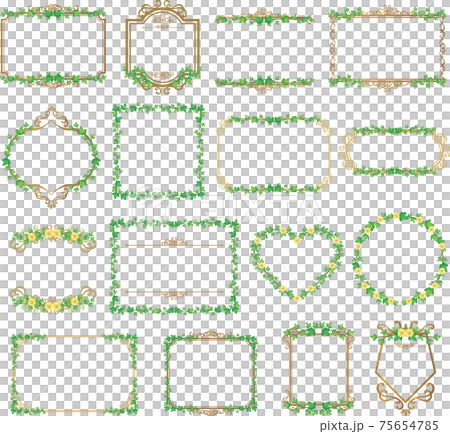 Flower decoration frame frame set Flower decoration frame frame set 75654785