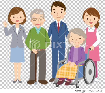 People who support the elderly Nursing care and welfare 75655231
