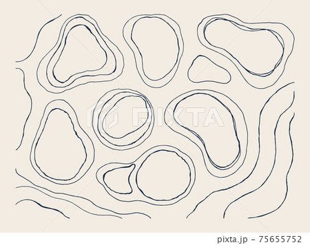 Abstract Organic Lines Set in Minimal Trendy Style. Vector Hand Draw Geometric Shapes For Creating Patterns Abstract Organic Lines Set in Minimal Trendy Style. Vector Hand Draw Geometric Shapes For Creating Patterns 75655752