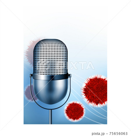 Medical Conference Bright Advertise Poster Vector Illustration 75656063