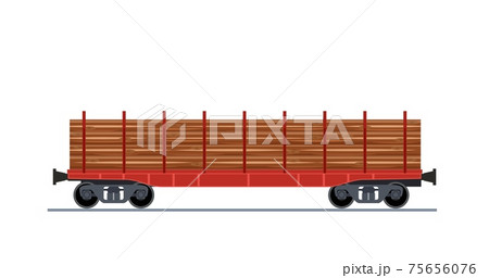Freight train wagon Freight train wagon 75656076