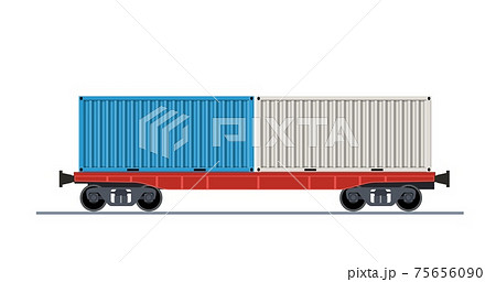 Freight train wagon. 75656090