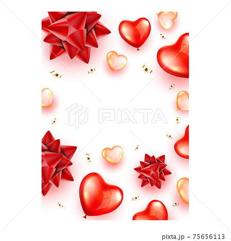 Valentines Day Sale Promotional Poster Vector Illustration 75656113
