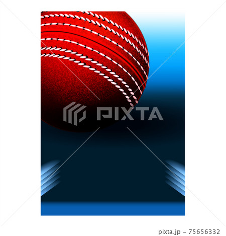 Cricket Resting Sport Leaflet Promo Poster Vector 75656332