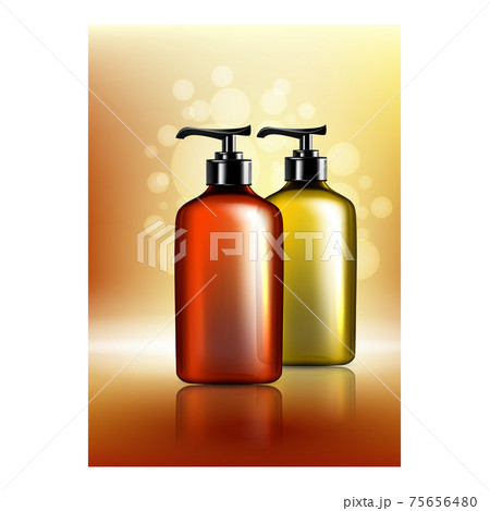 Sulfate-free Professional Shampoo Poster Vector Illustration banner Sulfate-free Professional Shampoo Poster Vector Illustration banner 75656480