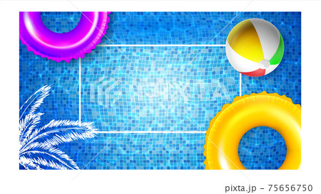 Water Park Creative Advertising Poster Vector Illustration Water Park Creative Advertising Poster Vector Illustration 75656750