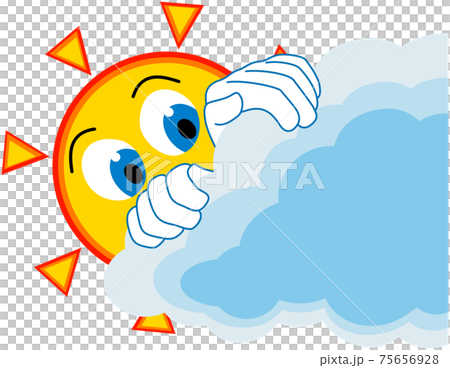 雲に隠れる太陽 75656928