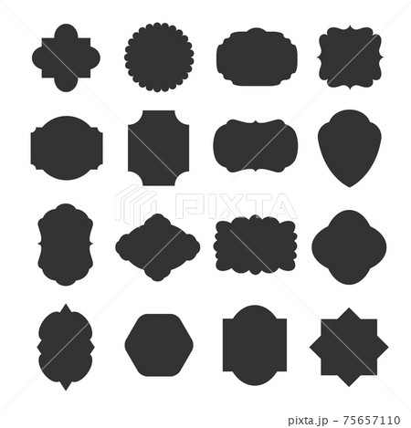 Vintage blank frames badges for emblems and labels. set Vintage blank frames badges for emblems and labels. set 75657110