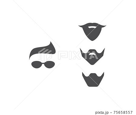 Mustache logo vector 75658557