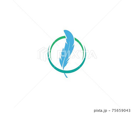 feather logo vector 75659043