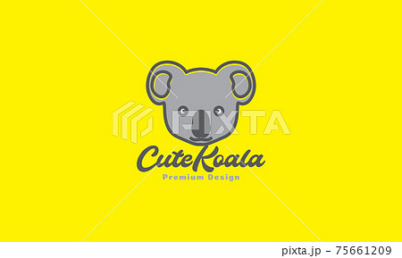 abstract head cartoon cute koala colorful logo vector symbol icon design illustration 75661209