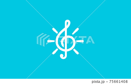musical note with with steering logo vector symbol icon design illustration musical note with with steering logo vector symbol icon design illustration 75661408