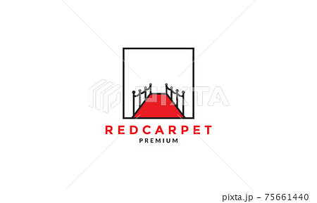 red carpet modern logo vector symbol iconのイラスト素材 