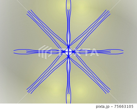 グラデーションカラー背景 線対称の模様のイラスト素材