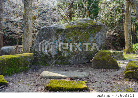 能登 史跡七尾城跡の風景 能登 史跡七尾城跡の風景 75663311