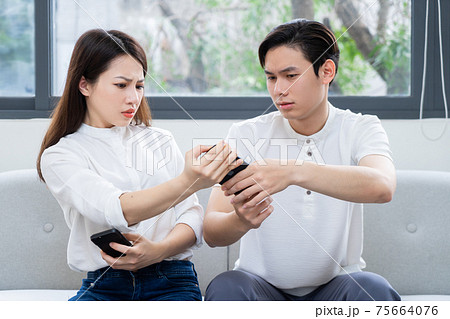 Couple at home Couple at home 75664076