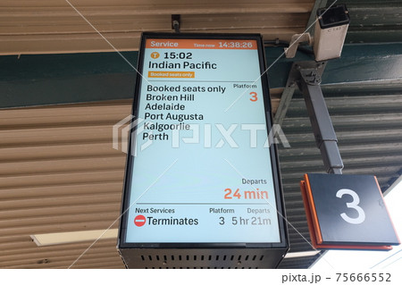 雄大なオーストラリアの開拓精神にふれる魅惑の大陸横断鉄道の旅　シドニー･セントラル駅 75666552