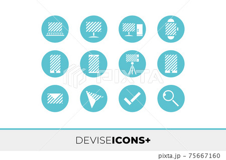 パソコン・モバイルデバイスのアイコン素材 75667160
